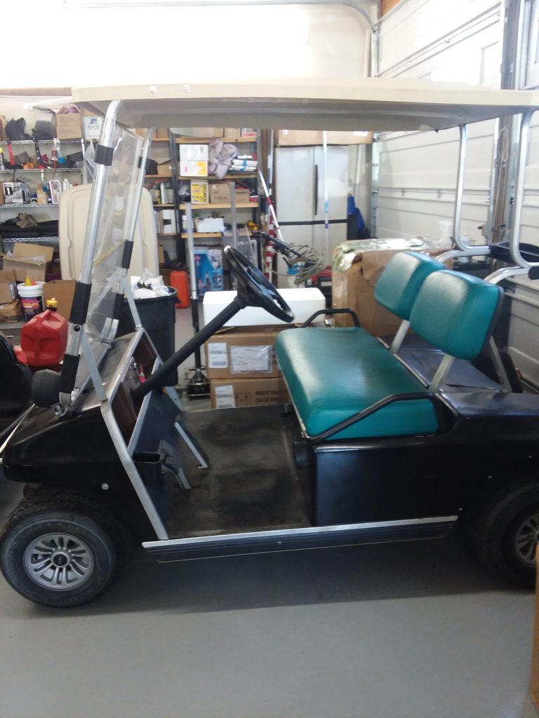 1992 Club Car DS-Black and Teal
